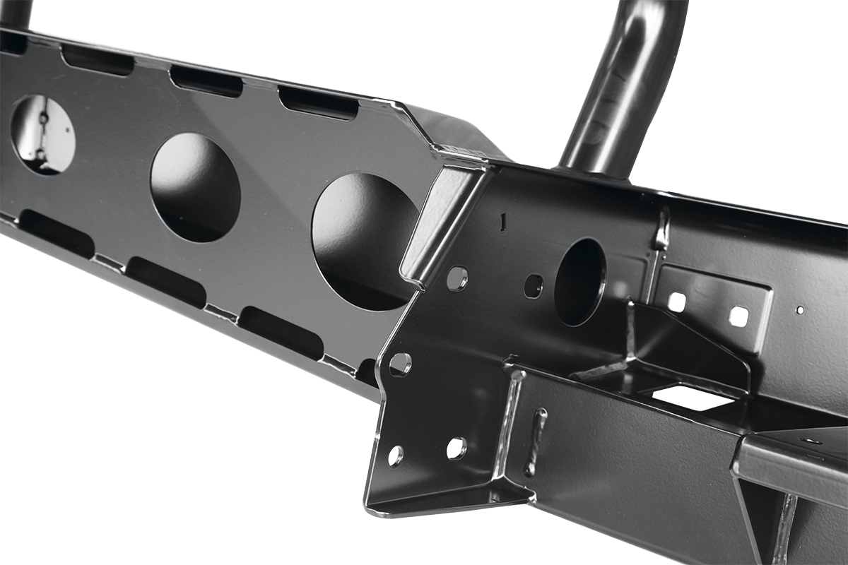 Бампер РИФ передний УАЗ Буханка c площадкой под лебёдку, с низкой защитной дугой (лифт)