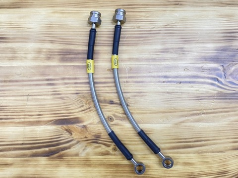 Suzuki Jimny JB43 (1998-2018) Комплект армированных тормозных шлангов (2 шт. кузов-рама под бодилифт 40/50мм)