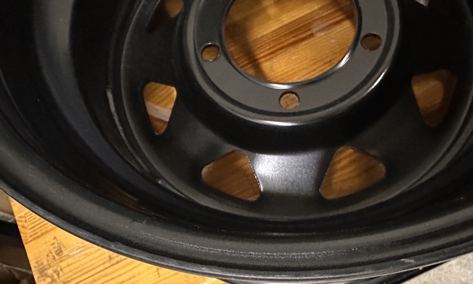 Диск усиленный УАЗ стальной черный 5x139,7 8xR16 d110 ET+15 (треуг. мелкий)(уценка)