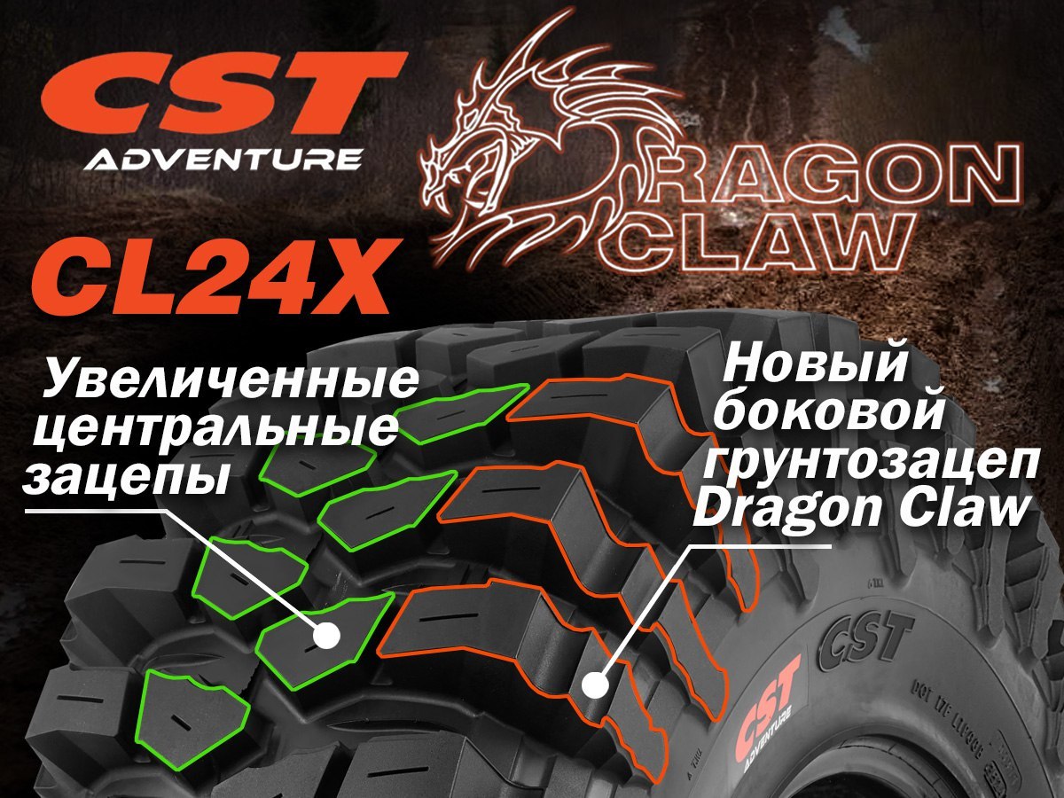 Шина CST 37X12,50-16 CL24X 6PR