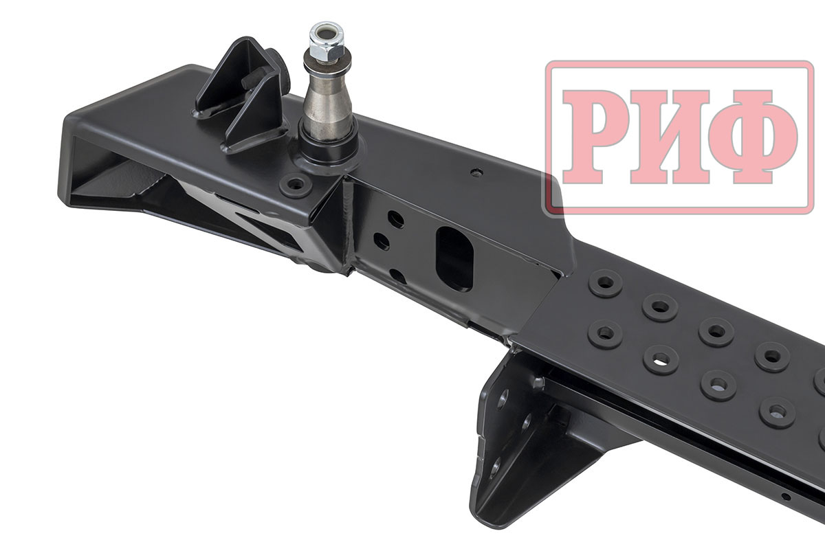 Бампер РИФ силовой задний УАЗ Хантер с фонарями, калиткой, без фаркопа, стандарт