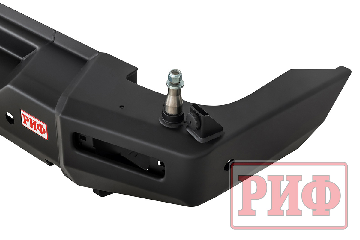 Бампер РИФ силовой задний TANK 300 с квадратом под фаркоп, калиткой и фонарями