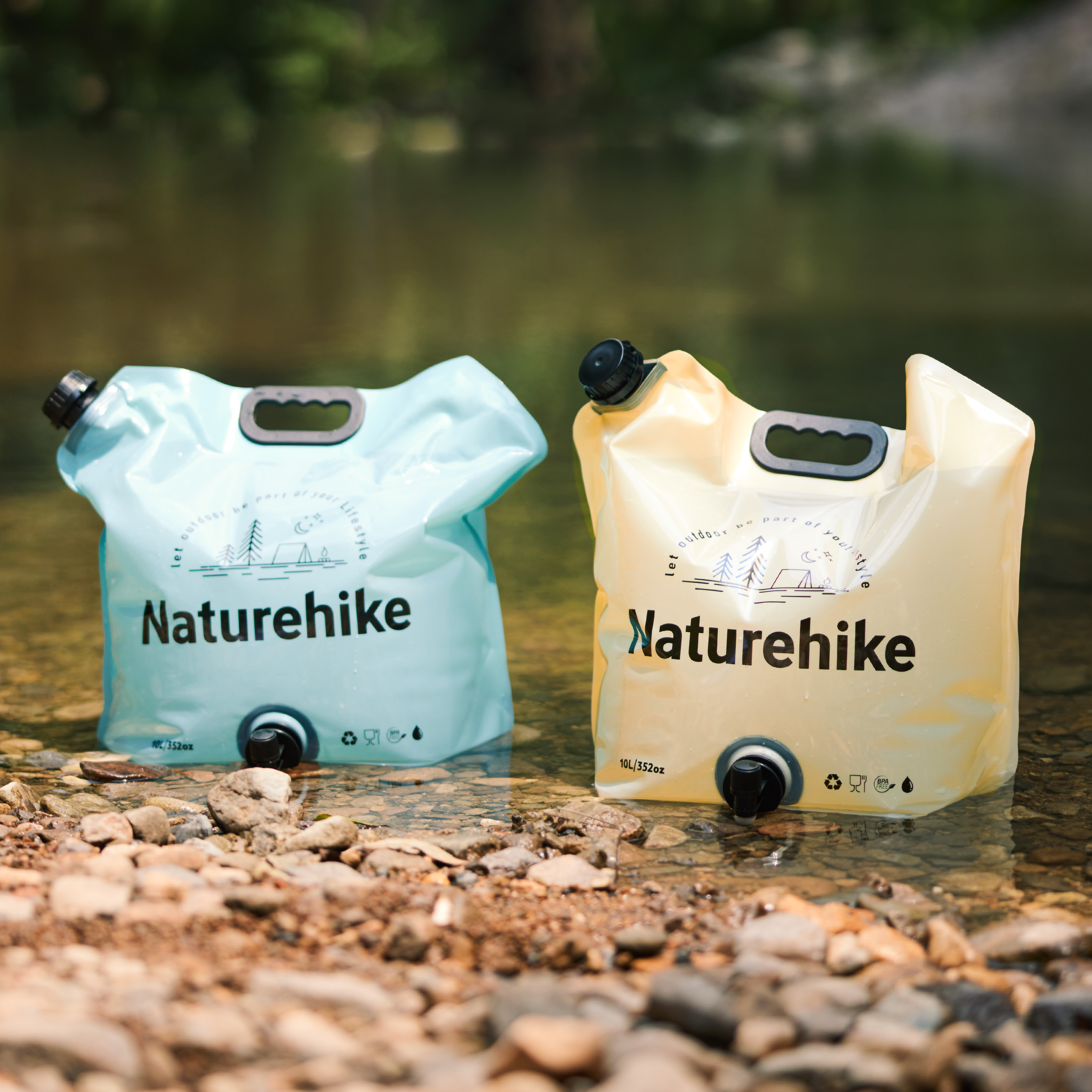 Канистра Naturehike для воды, 19 л., прозрачная