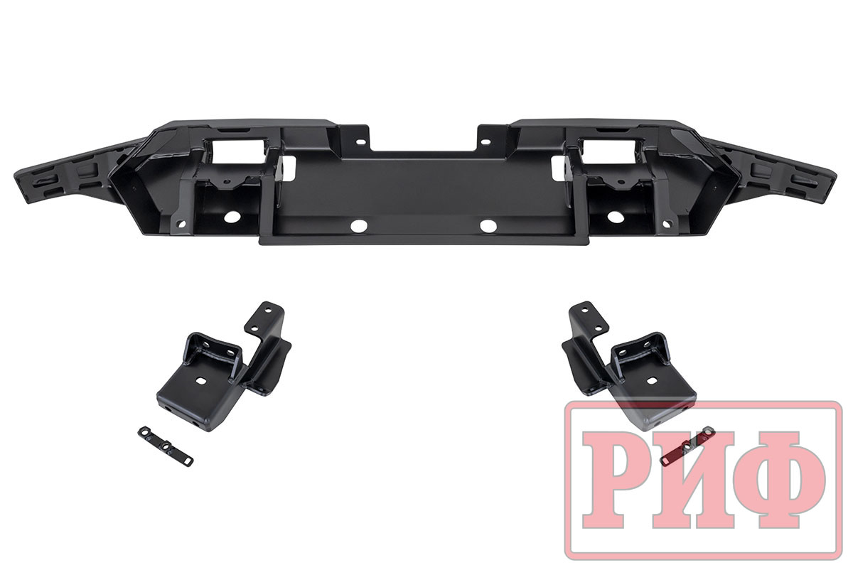 Бампер РИФ силовой передний Mitsubishi Pajero Sport 2021+ под площадку для лебедки