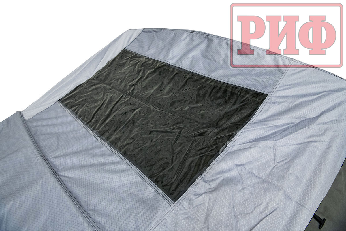 Палатка на крышу автомобиля РИФ Soft RT02-120 PRO, тент серый, 120х(240+70)х115 см