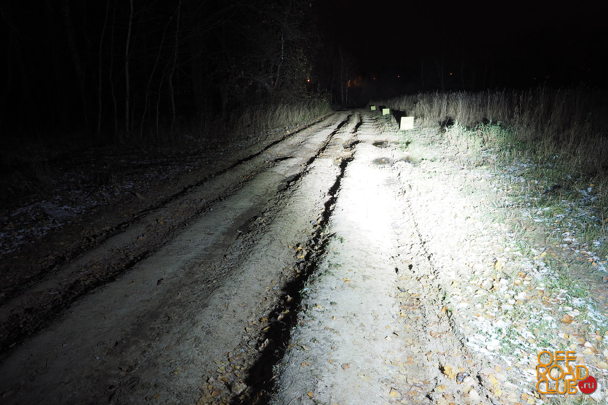 Светодиодная фара водительского света РИФ 199 мм 80W LED