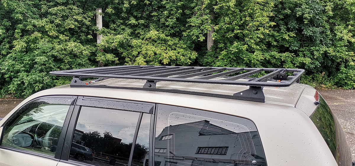 Багажник экспедиционный (платформа) РИФ 1200х2100 мм для Toyota Land Cruiser Prado 120