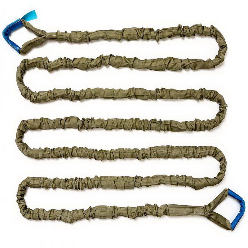 Трос буксировочный круглопрядный динамический 7т., 8м. (С петлями)