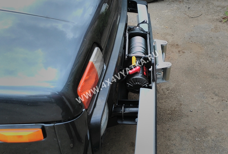 Площадка для установки лебедки в штатный бампер Ваз-2121 (Нива)