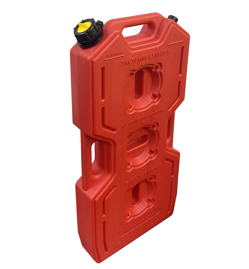 Канистра Экстрим Самара 16л (Красная) с малым клапаном + крышка носик