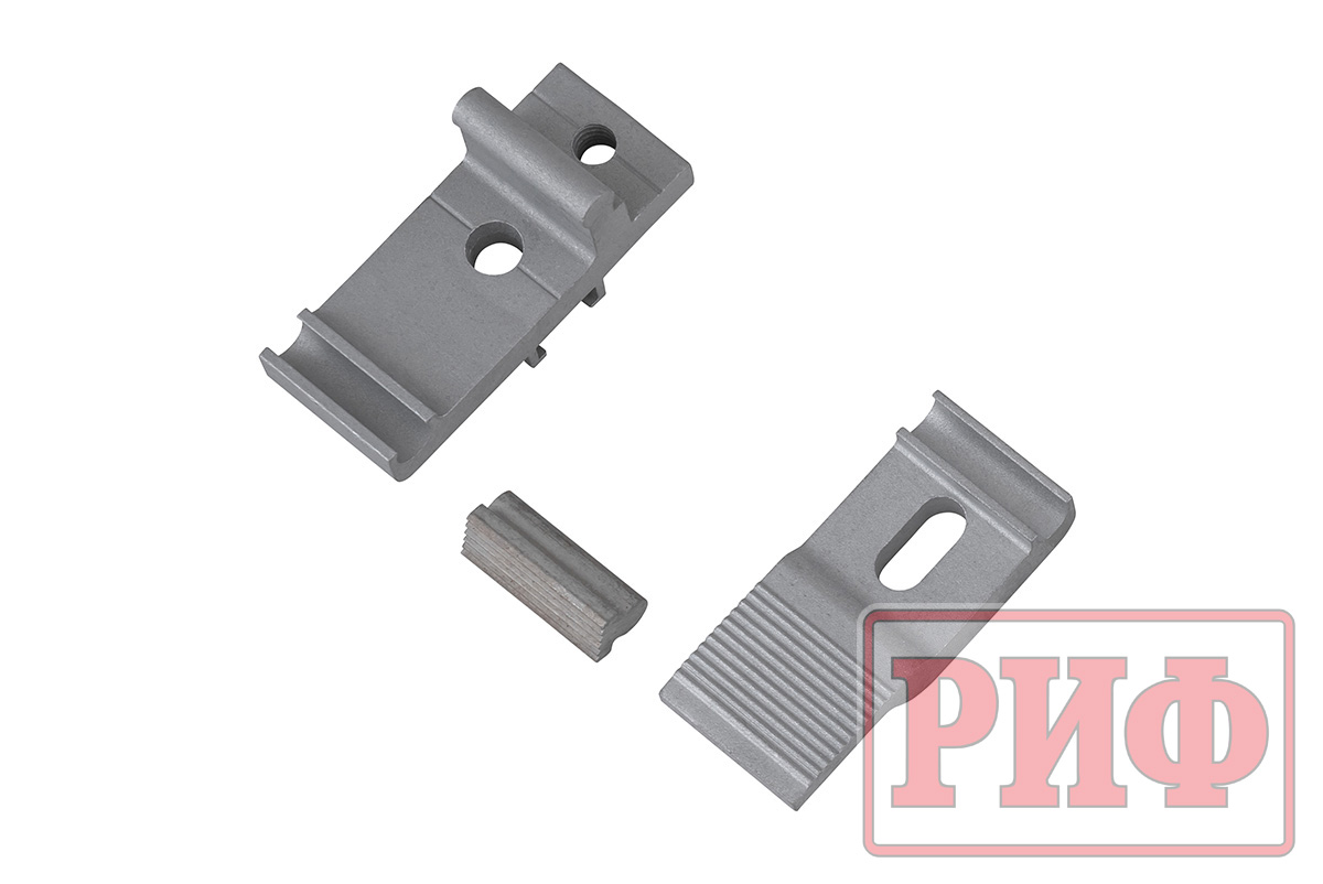 Крышка кузова РИФ для Mitsubishi L200 2024+, трёхсекционная 1545x1600/1550 мм, алюминиевая, черная 1545x1600/1550 мм