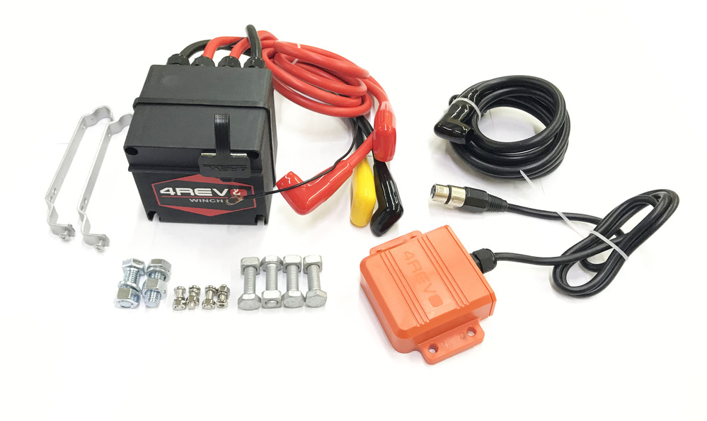 Лебедка автомобильная 4REVO SRX 13500 12В синтетический трос