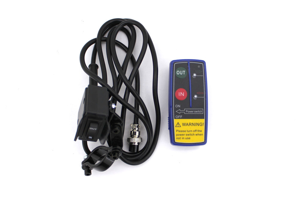 Лебедка для квадроцикла 12В 3500 lbs (1587 кг) TROPHY (стальной трос)