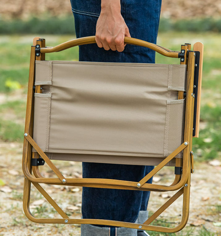 Кресло туристическое Naturehike Nightfall L02, складное, цвет ореховый, чёрный, до 120 кг