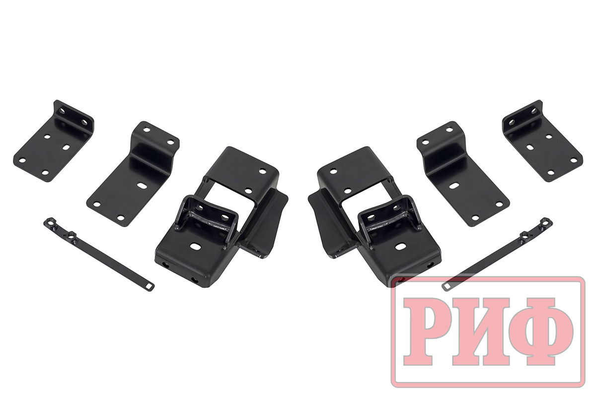 Бампер РИФ силовой передний/защита штатного бампера Mitsubishi Pajero Sport 2021+