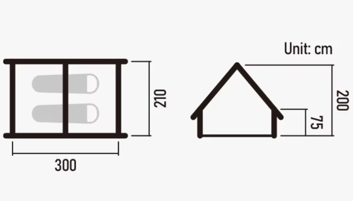 Палатка Naturehike надувная Extend Air 6,3 , цвет песочный