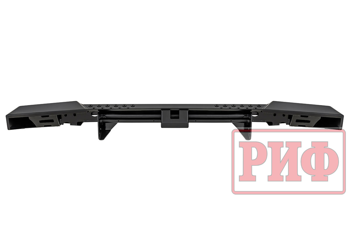 Бампер РИФ силовой задний УАЗ Буханка с фонарями, возможностью установки фаркопа, лифт 65 мм