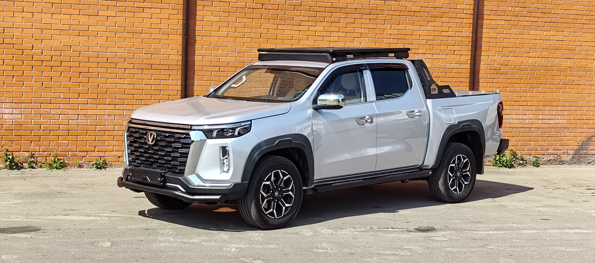 Багажник экспедиционный (платформа) алюминиевый РИФ 1250x1420 мм для Changan Hunter Plus (с крепежом)