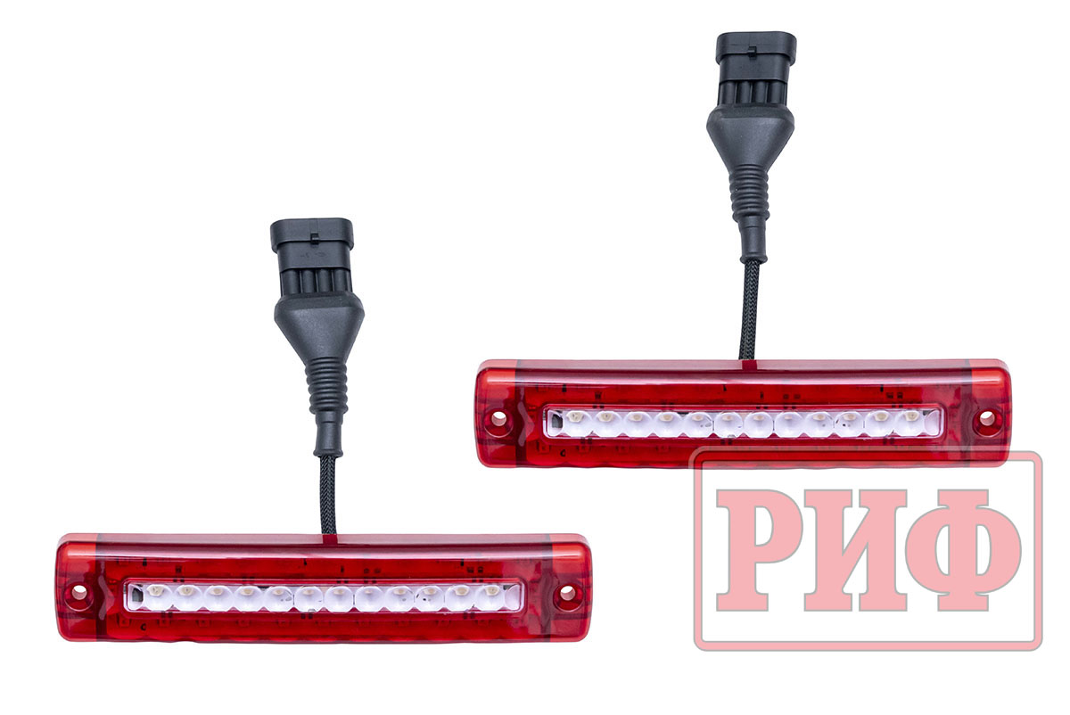 Бампер РИФ силовой задний Toyota Land Cruiser 76 2007-2024 с квадратом под фаркоп, калиткой и фонарями