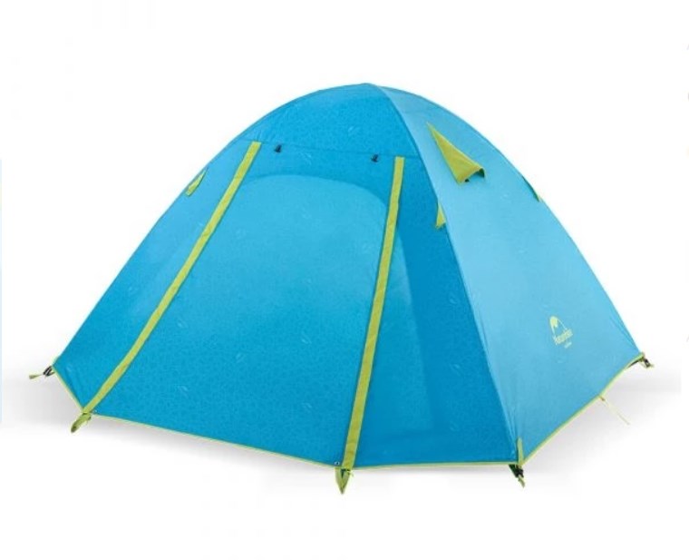 Палатка Naturehike P-Series 3-местная, алюминиевый каркас, голубая