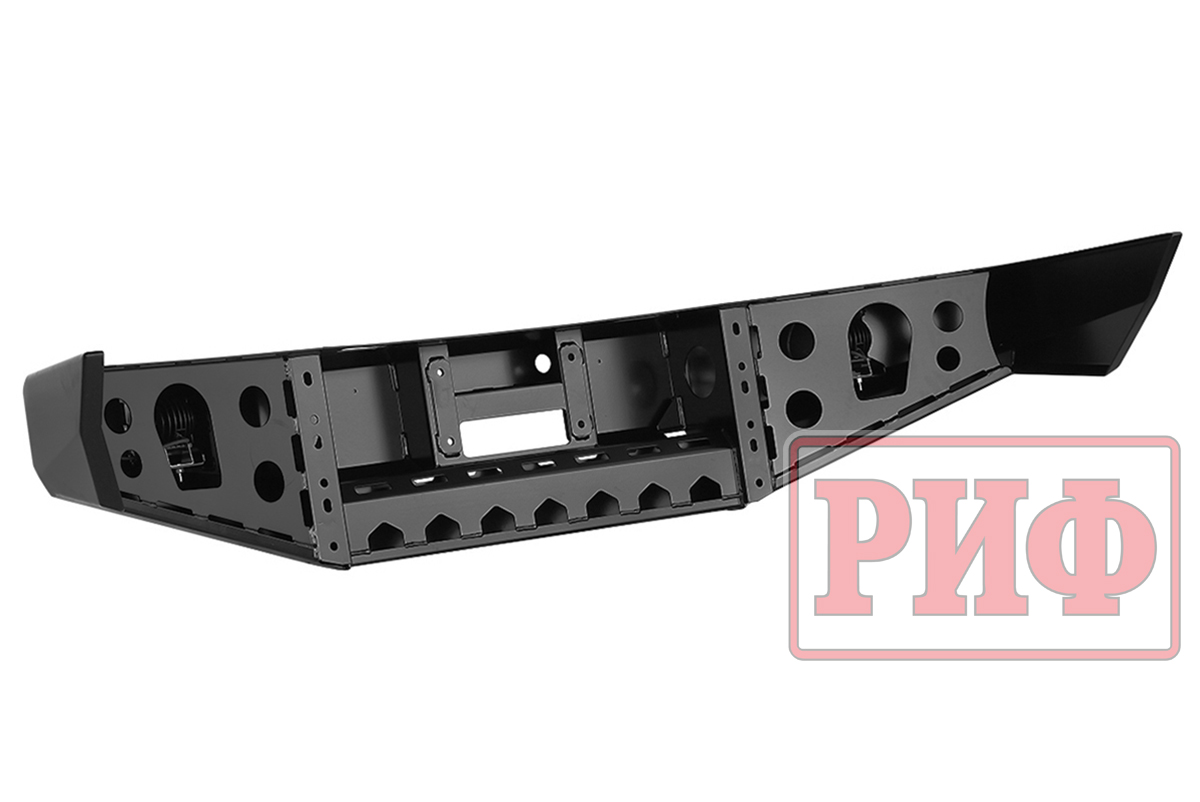 Бампер РИФ передний Toyota Land Cruiser 100 до 2002 с доп. фарами без защитной дуги