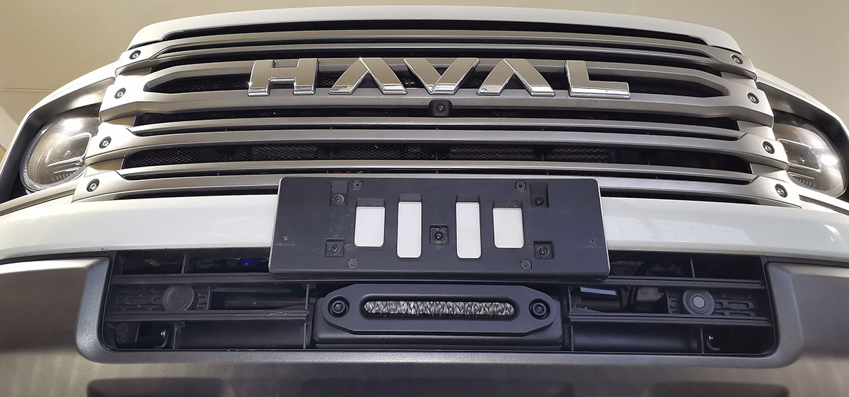 Площадка РИФ под лебёдку в штатный бампер Haval H9 2024+