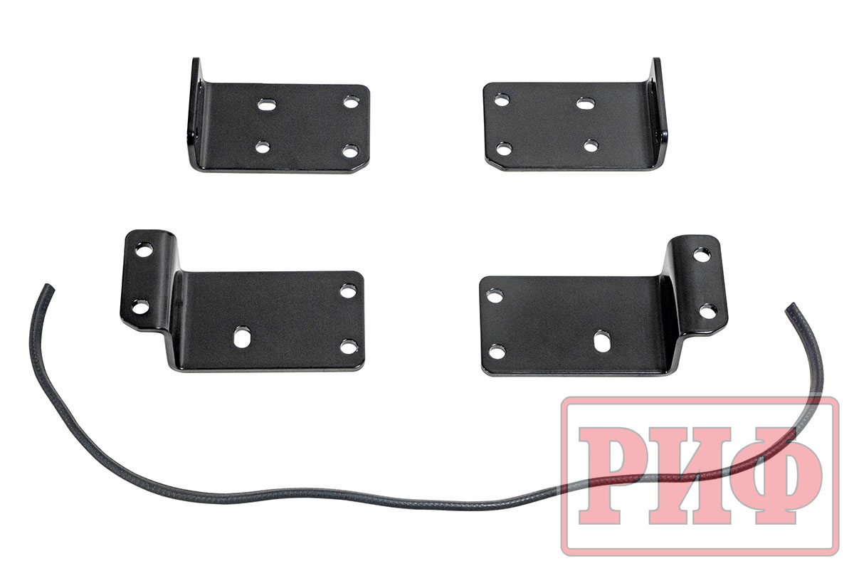 Площадка РИФ под лебёдку c защитой радиатора в штатный бампер Mitsubishi Pajero Sport 2015+ дизель