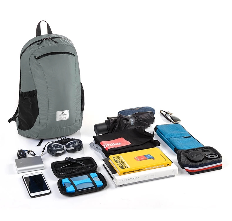 Рюкзак туристический Naturehike Yunyan 18 л, с силиконовой пропиткой, серый