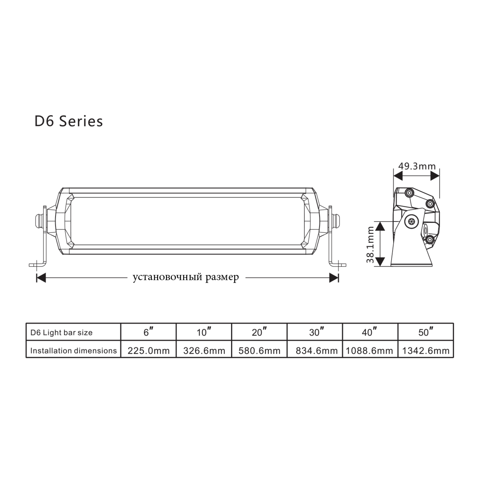 Светодиодная фара дальнего света AURORA 152 мм 45W с RGB подсветкой