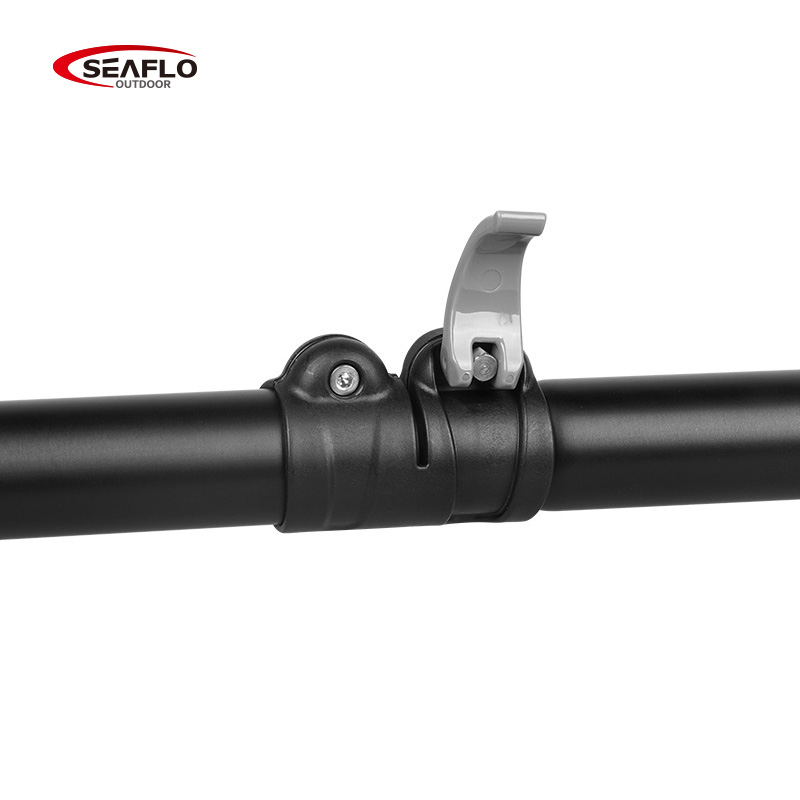 Весло SEAFLO для каяка (байдарки, пакрафта) телескопическое 220-230 мм, оранжевое.