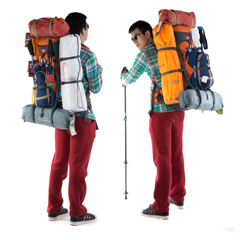 Рюкзак туристический Naturehike 70 л, оранжевый