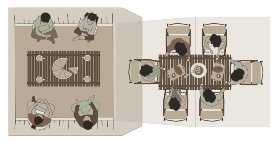 Палатка Naturehike Village 6.0 II поколения 4-местная, быстросборная, коричневая