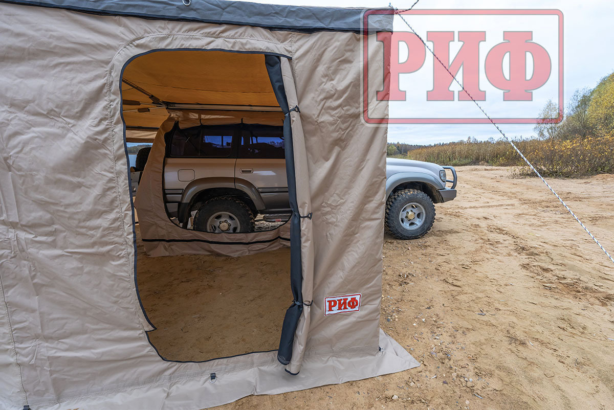 Стенки для комбинированной (прямоугольной с веерной частью) маркизы 2,5х2,5 м правые