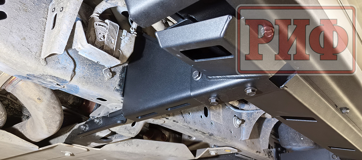 Пороги РИФ силовые алюминиевые для RAM (Dodge) 1500 Rebel 2019+