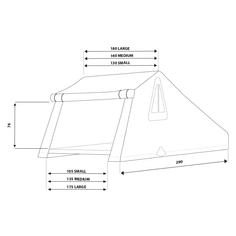 Палатка на крышу автомобиля AUTOHOME OVERZONE SMALL STANDARD, тент песочный, лестница 220 мм
