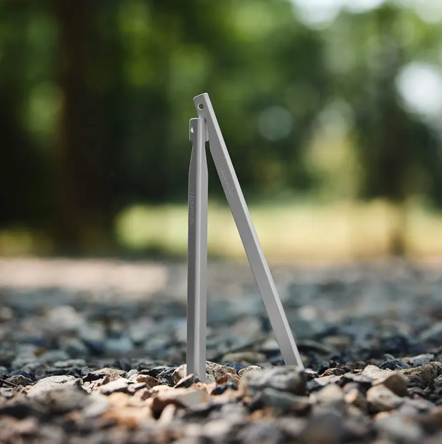 Колышки Naturehike алюминиевые (8 шт.) 20 см, серебристые, V-образные