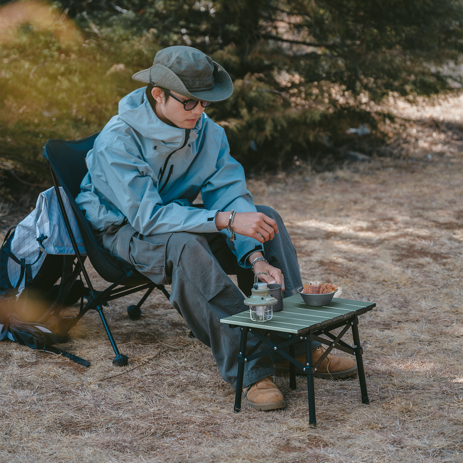 Стол туристический Naturehike складной, 40,5х29х30,5см, зеленый
