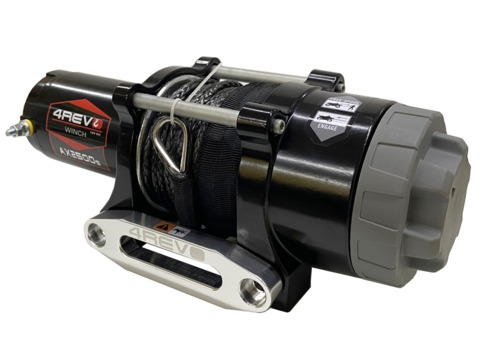 Лебедка для квадроцикла / снегохода 4REVO AX-2500S (Синтетический трос)