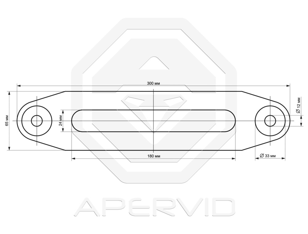 Клюз алюминиевый под синтетический трос для лебедок 8000-12000 lbs