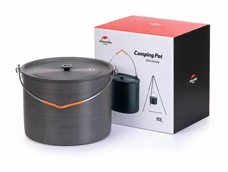 Котелок туристический Naturehike 10 л, алюминий