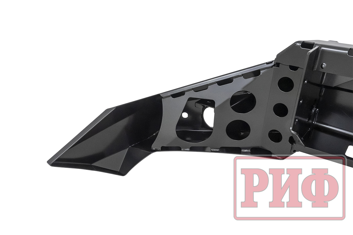 Бампер РИФ силовой передний Toyota Land Cruiser 200 2007-2015 c доп. фарами и защитой бачка омывателя