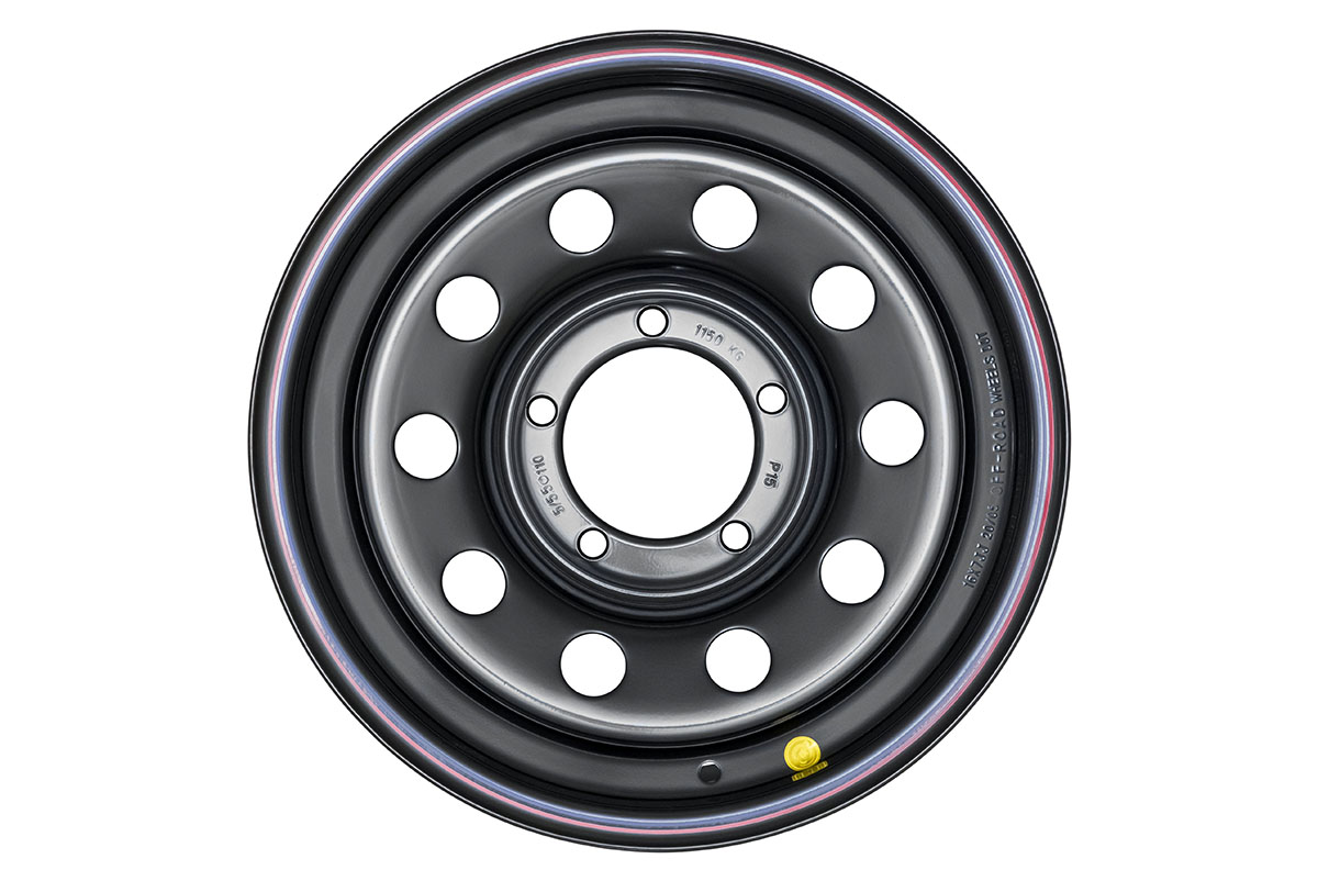 Диск колесный стальной штампованный ORW 81B, 5x139.7, 16x7, ET-19, ЦО 110, черный