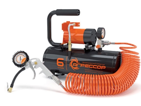 Компрессор АГРЕССОР, с ресивером на 6л