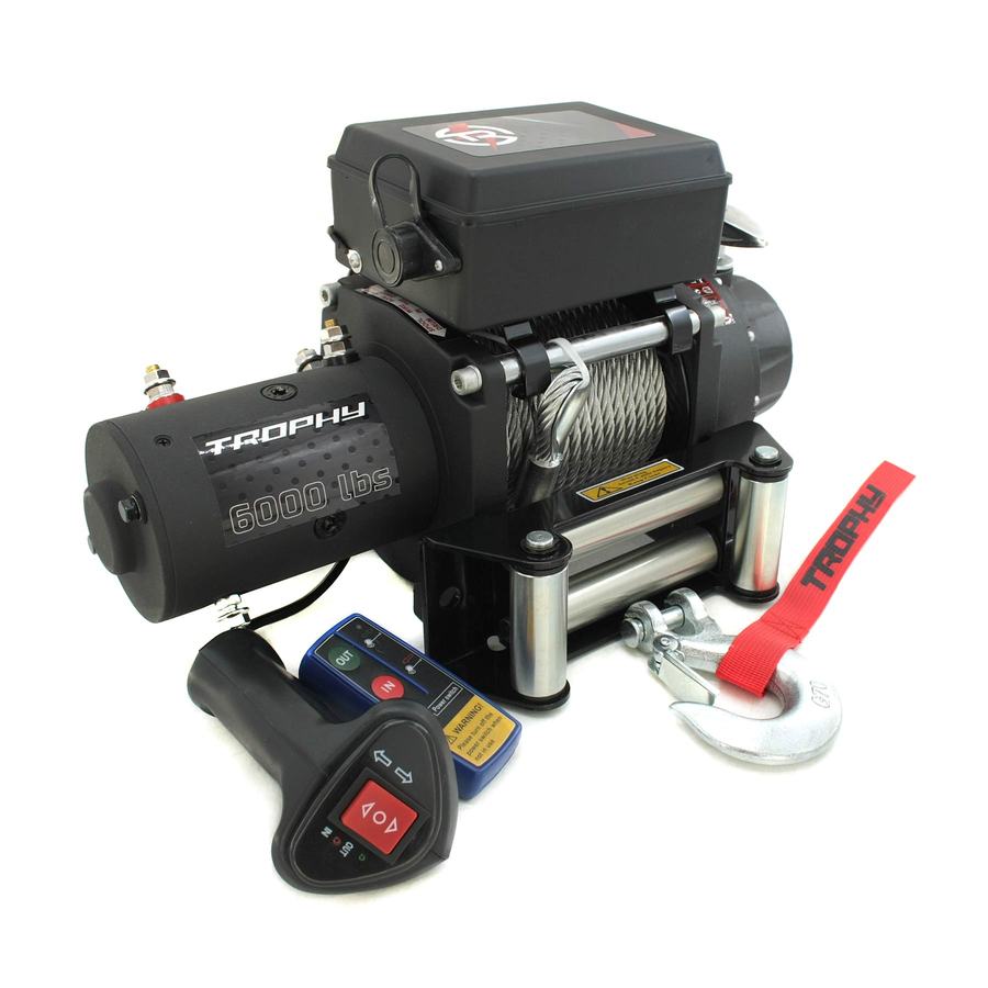 Лебедка электрическая автомобильная TR TROPHY 6,0 (стальной трос)
