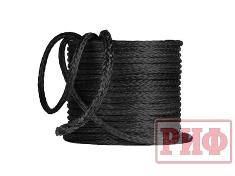 Трос для лебедки синтетический РИФ 11 мм черный