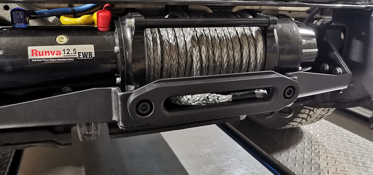 Площадка РИФ под лебёдку в штатный бампер Haval H9 2024+