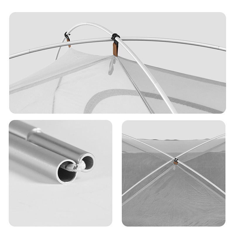 Палатка Naturehike Cloud-Creek (Yun chuan) 3-местная, алюминиевый каркас, серая, серия ВИНИЛ