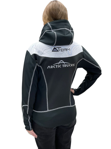 Фирменная куртка-виндстопер с капюшоном ATTeam Classic черная M (размер 48)