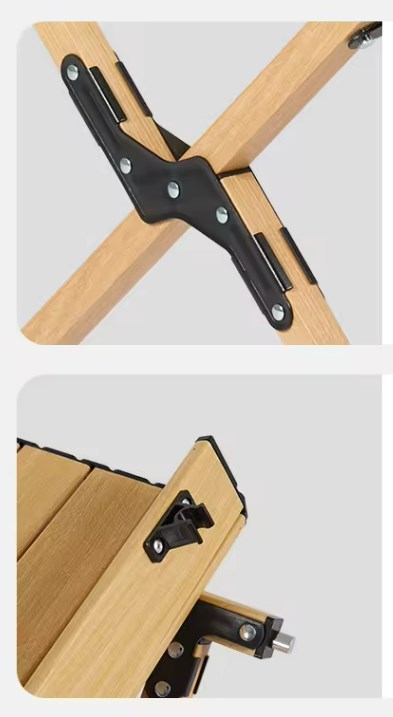 Стол туристический Naturehike Star Jane L01 складной, 117х60х44 см, с Х-образными ножками, бежевый