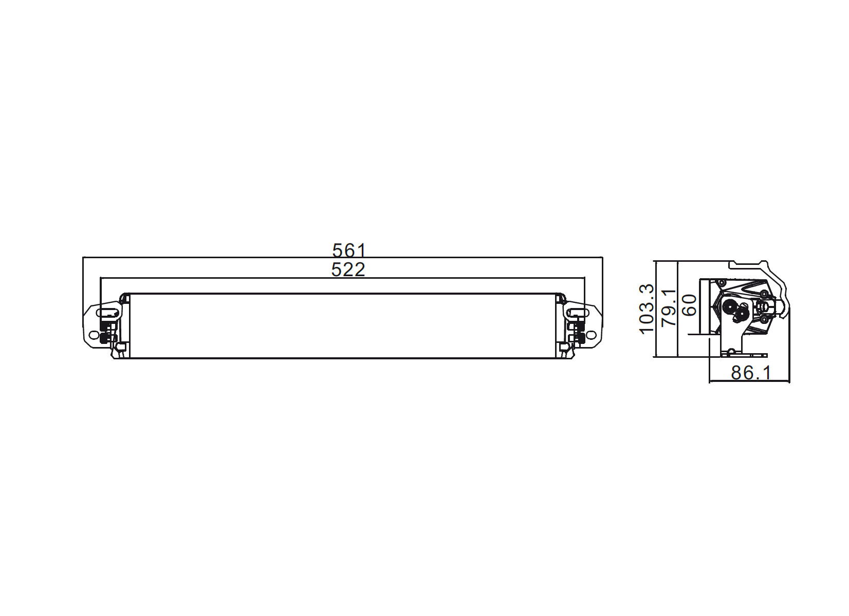 Фара дальнего света РИФ 150W LED